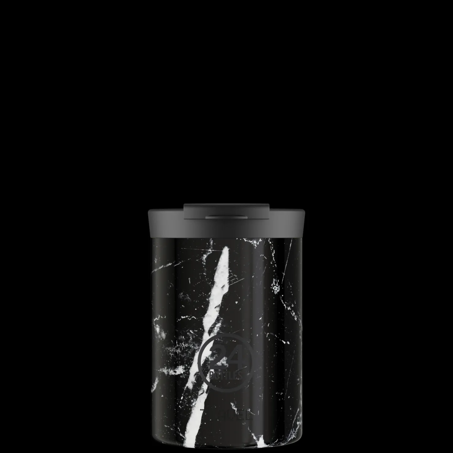 Travel Tumbler*24 Bottles Black Marble 350 ml