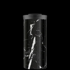 Travel Tumbler*24 Bottles Black Marble 600 ml