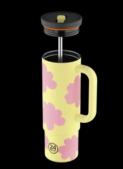 Straw Cup*24 Bottles Daydreaming Yellow 800 ml
