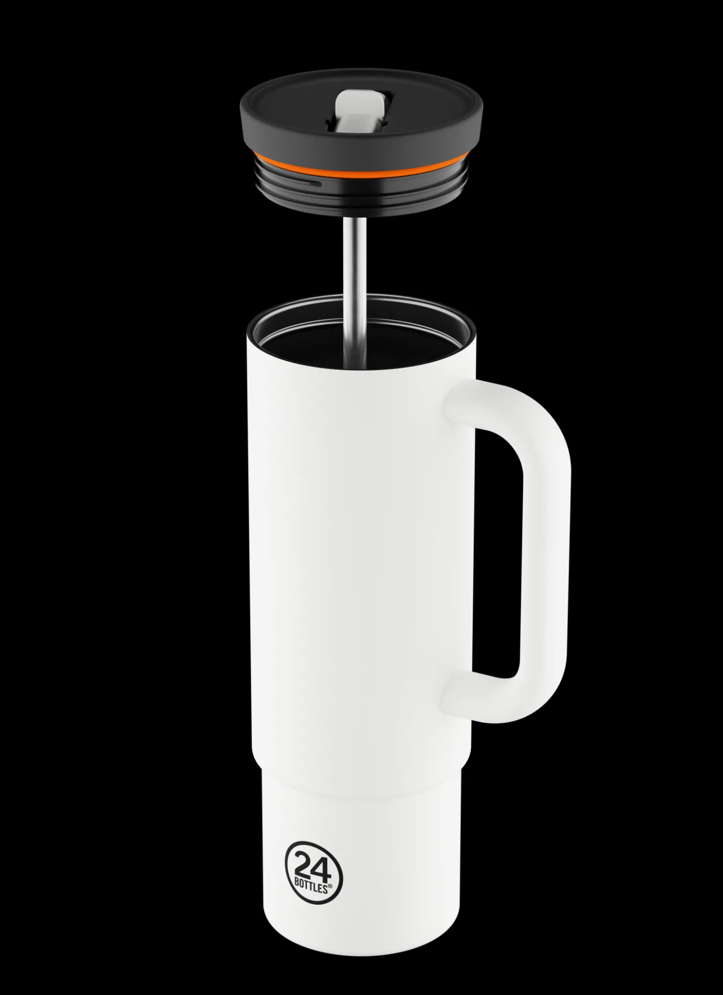 Straw Cup*24 Bottles Ice White 800 ml