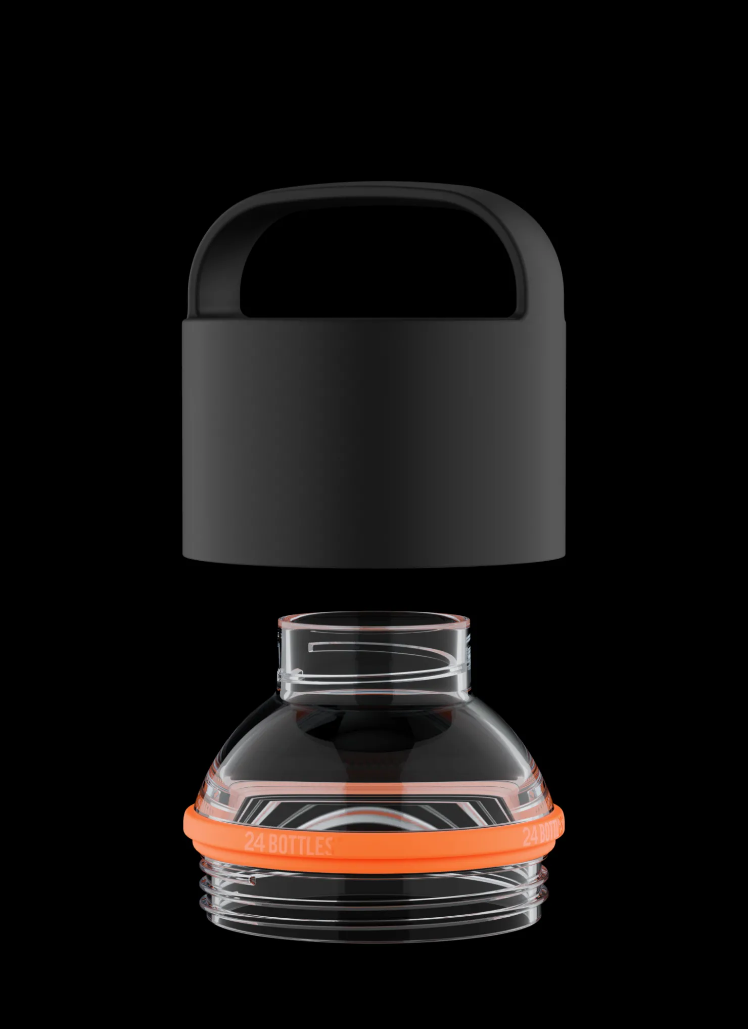 Accessories*24 Bottles Spin Bottle Lid and Clear Mouth