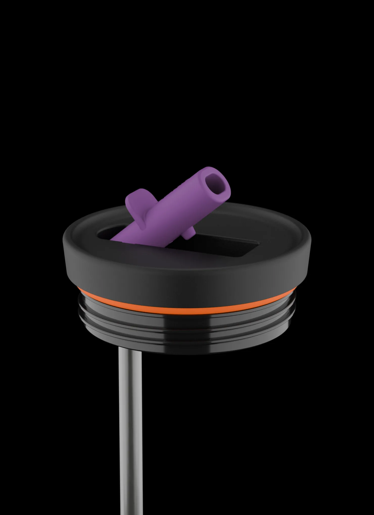 Accessories*24 Bottles Straw Lid Purple